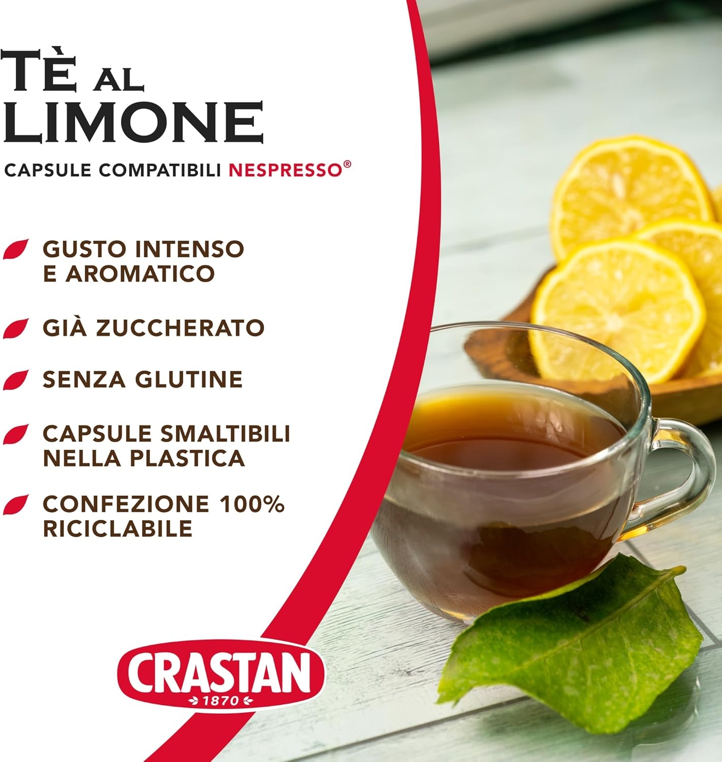 CRASTAN 1870 - Capsule compatibili Nespresso - Orzo Biologico - 6 Box da 15 Capsule - Totale 90 Capsule - Naturalmente Privo di Caffeina - 100% Made in Italy - immagine 10