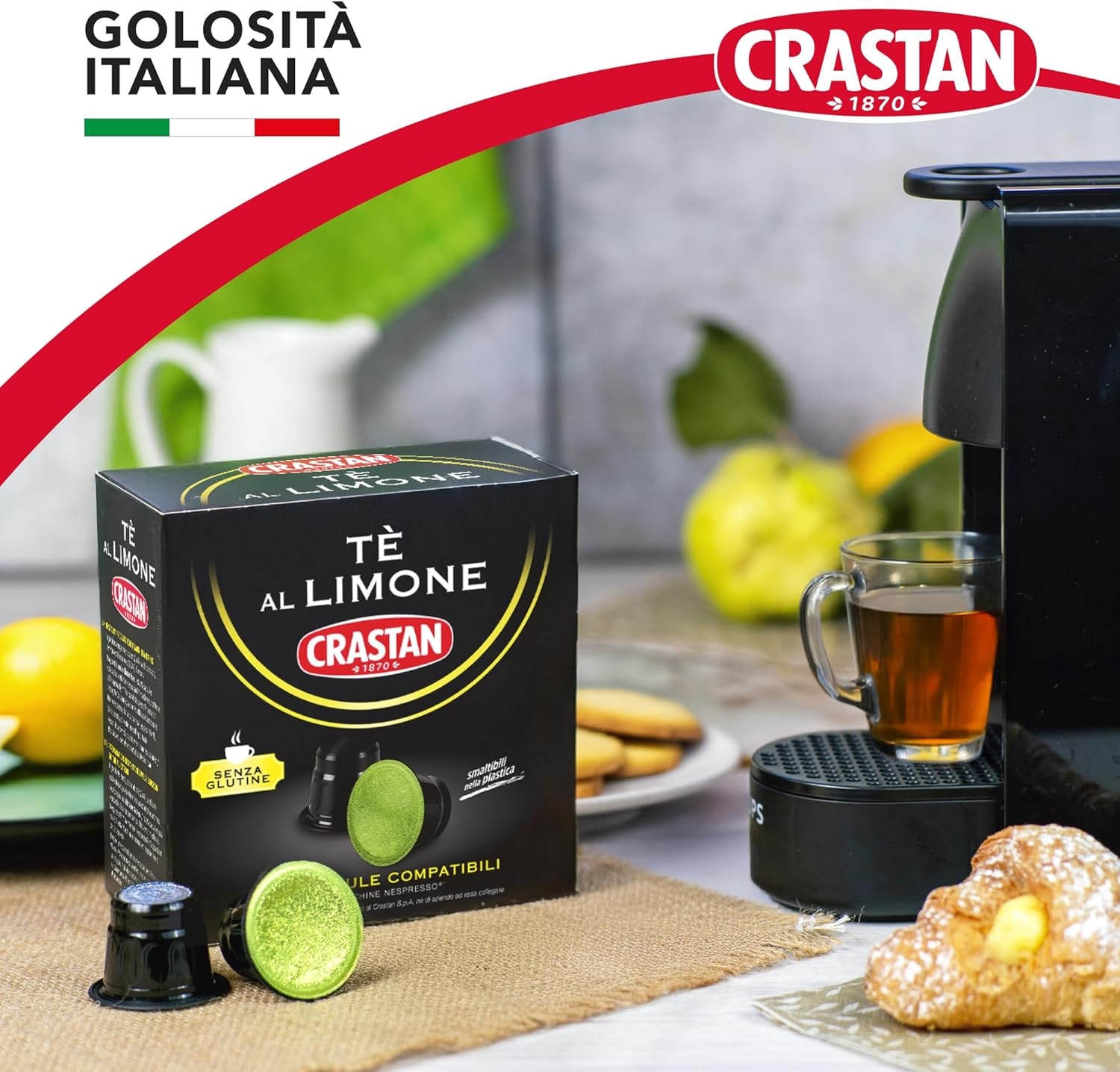 CRASTAN 1870 - Capsule compatibili Nespresso - Orzo Biologico - 6 Box da 15 Capsule - Totale 90 Capsule - Naturalmente Privo di Caffeina - 100% Made in Italy - immagine 11