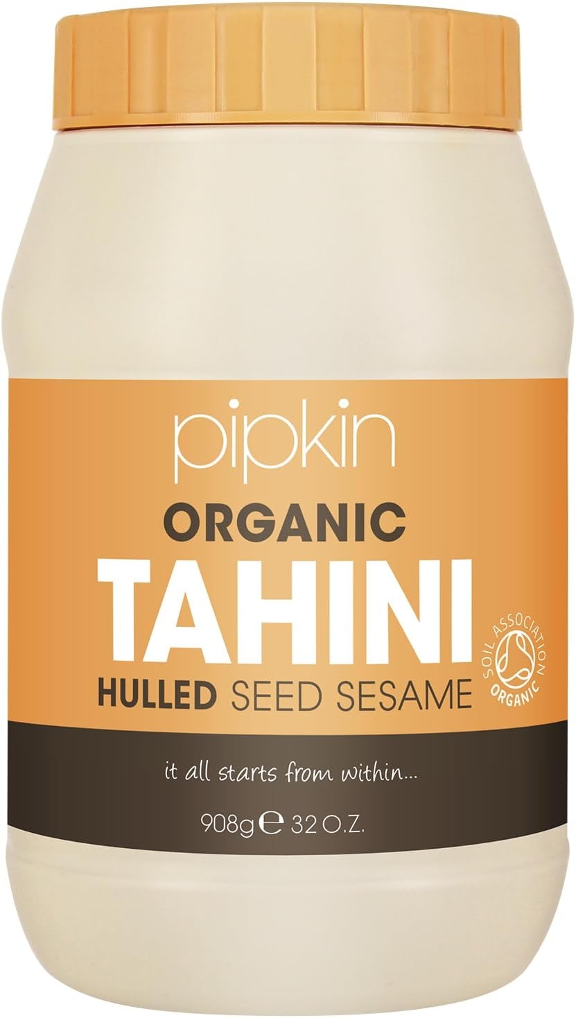 Pipkin Crema Tahini 100% Biologica – Pasta di semi di sesamo etiopi tostati e pressati - Completamente naturale, Kosher, Vegana, Senza OGM
