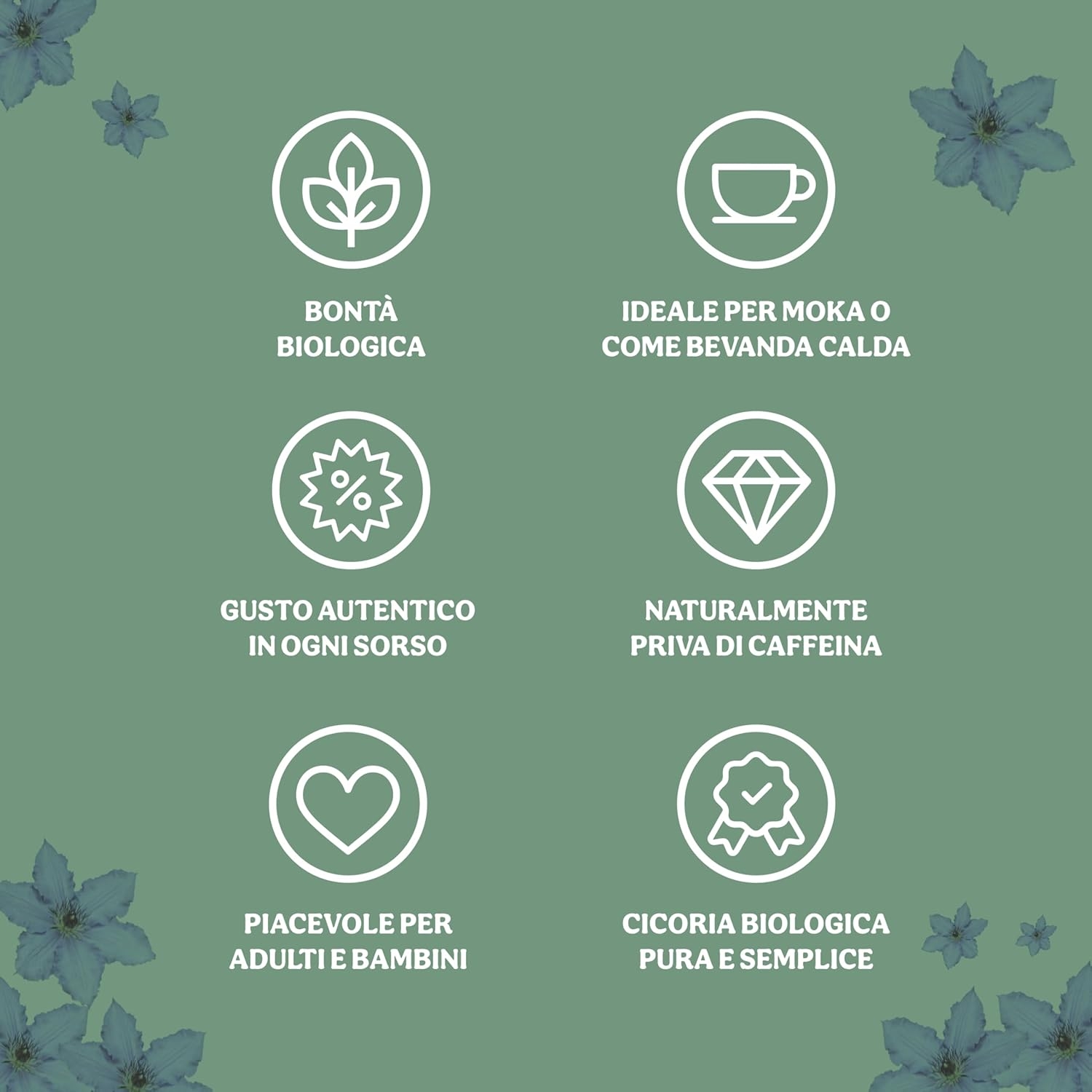 Probios Cicoria Per Moka Biologica Tostata e Macinata – Pura Naturale & Senza Caffeina - Cicoria Altamente Solubile Bio - 1Kg - immagine 6