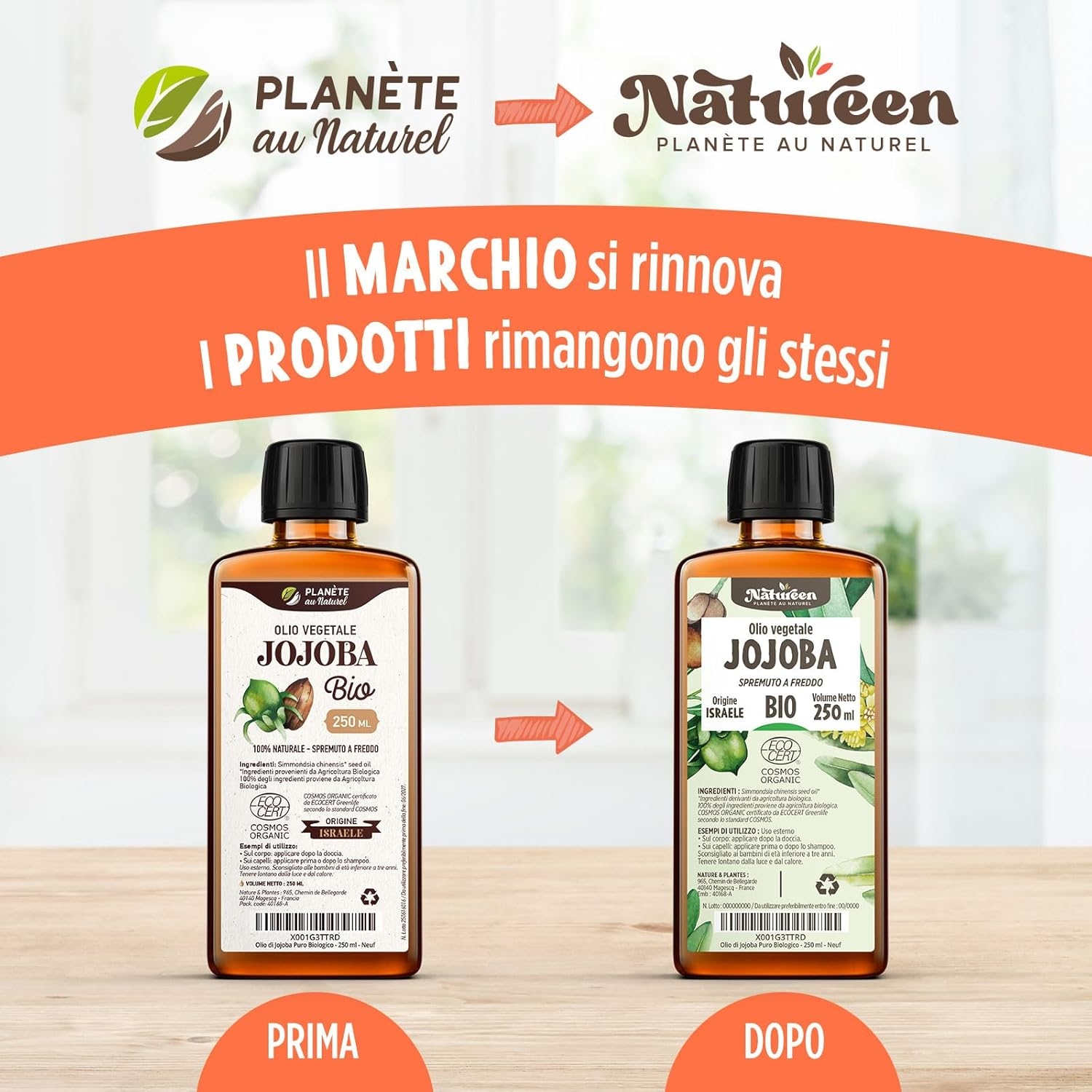 Olio di Jojoba Puro Biologico 250 ml - 100% Puro, Naturale, Pressato a Freddo - Biologico certificato da Ecocert - immagine 2