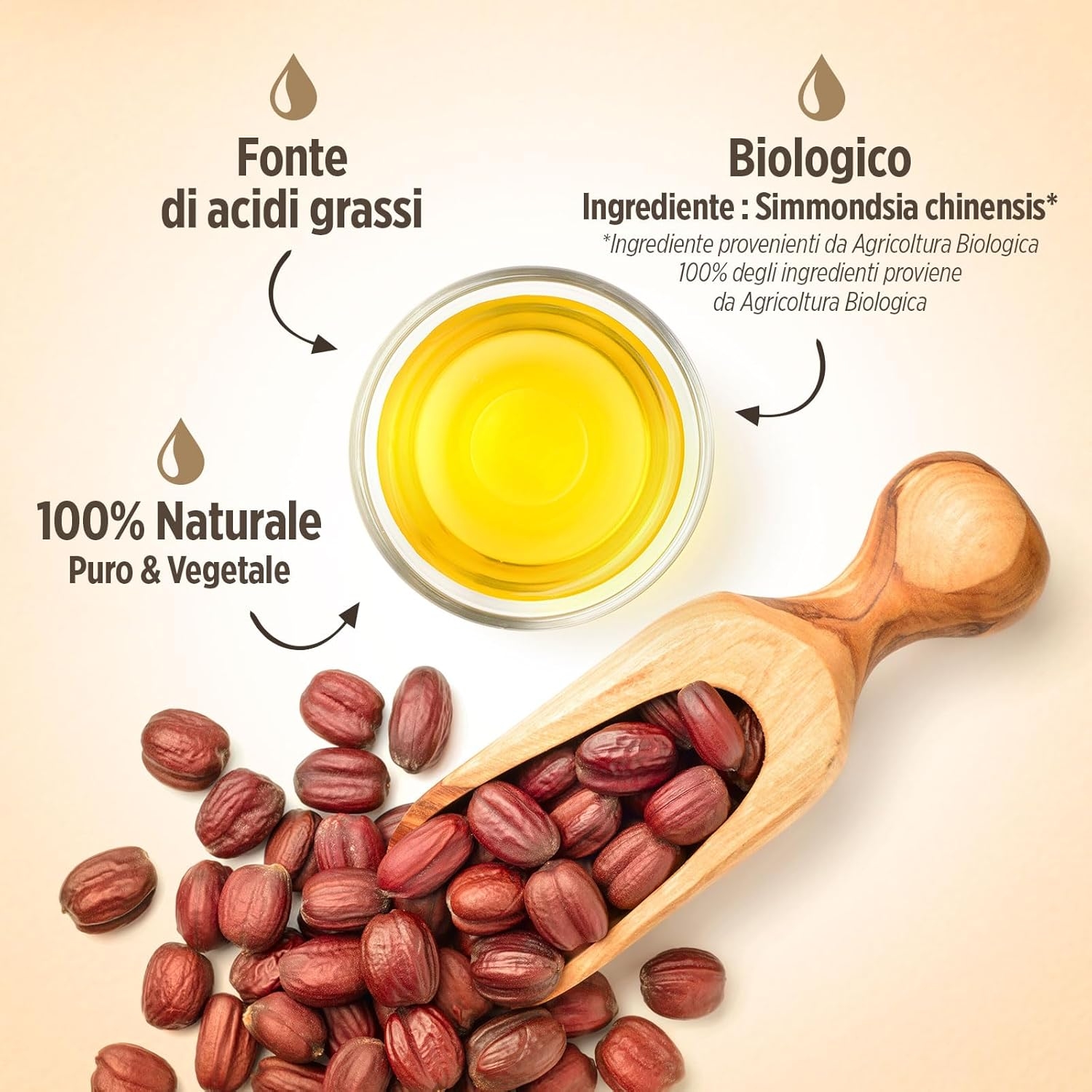 Olio di Jojoba Puro Biologico 250 ml - 100% Puro, Naturale, Pressato a Freddo - Biologico certificato da Ecocert - immagine 6