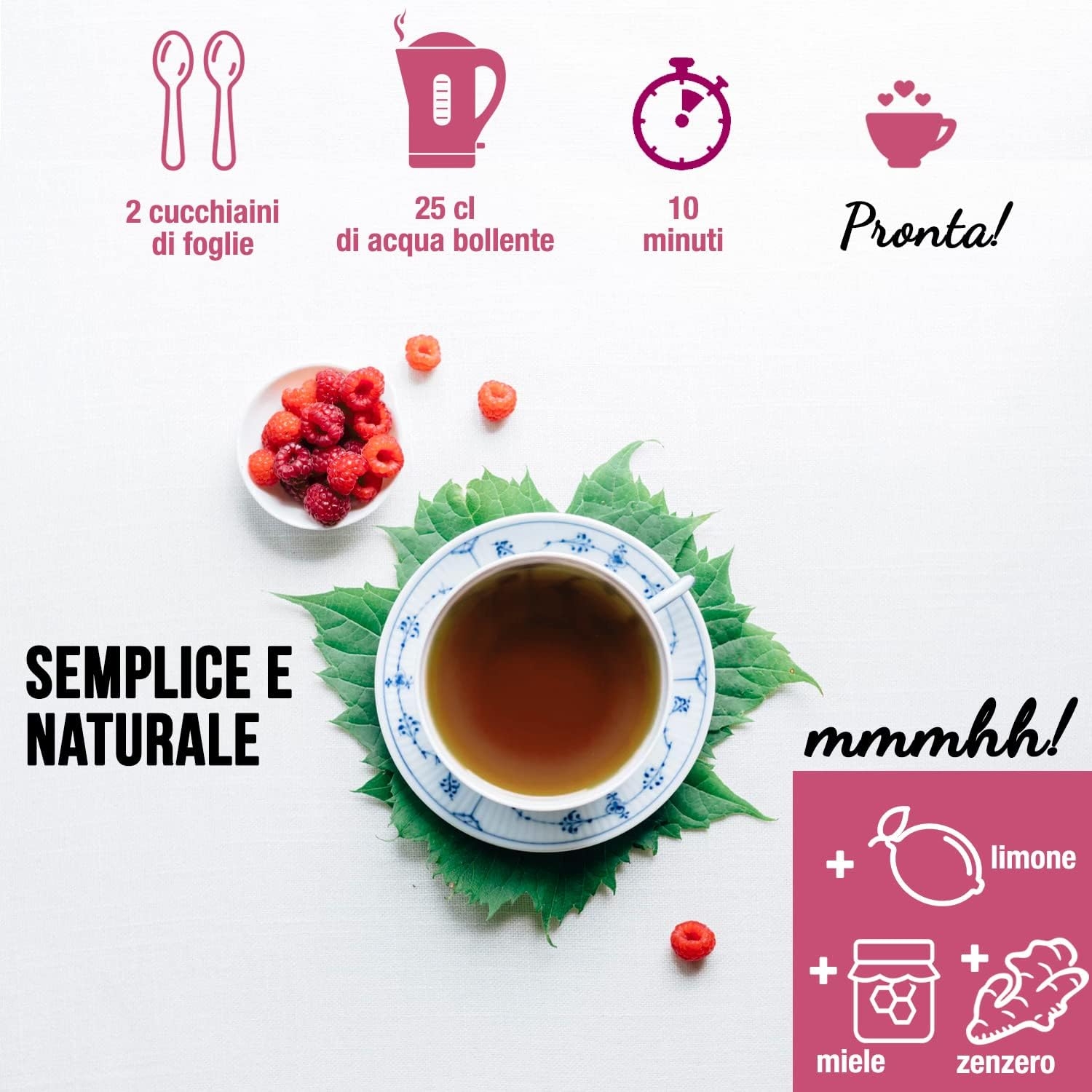 ORIGEENS Tisana Foglie Lampone BIO 200g | Red Raspberry Leaf Tea | Cura del benessere, Infusi e Tisane per Maternita e Gravidanza, Dolori Mestruali - immagine 7