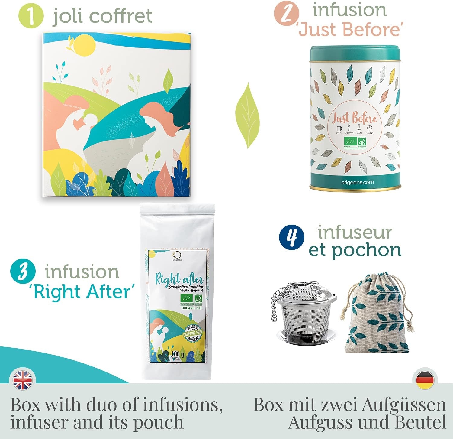 ORIGEENS Tisana Foglie Lampone BIO 200g | Red Raspberry Leaf Tea | Cura del benessere, Infusi e Tisane per Maternita e Gravidanza, Dolori Mestruali - immagine 23