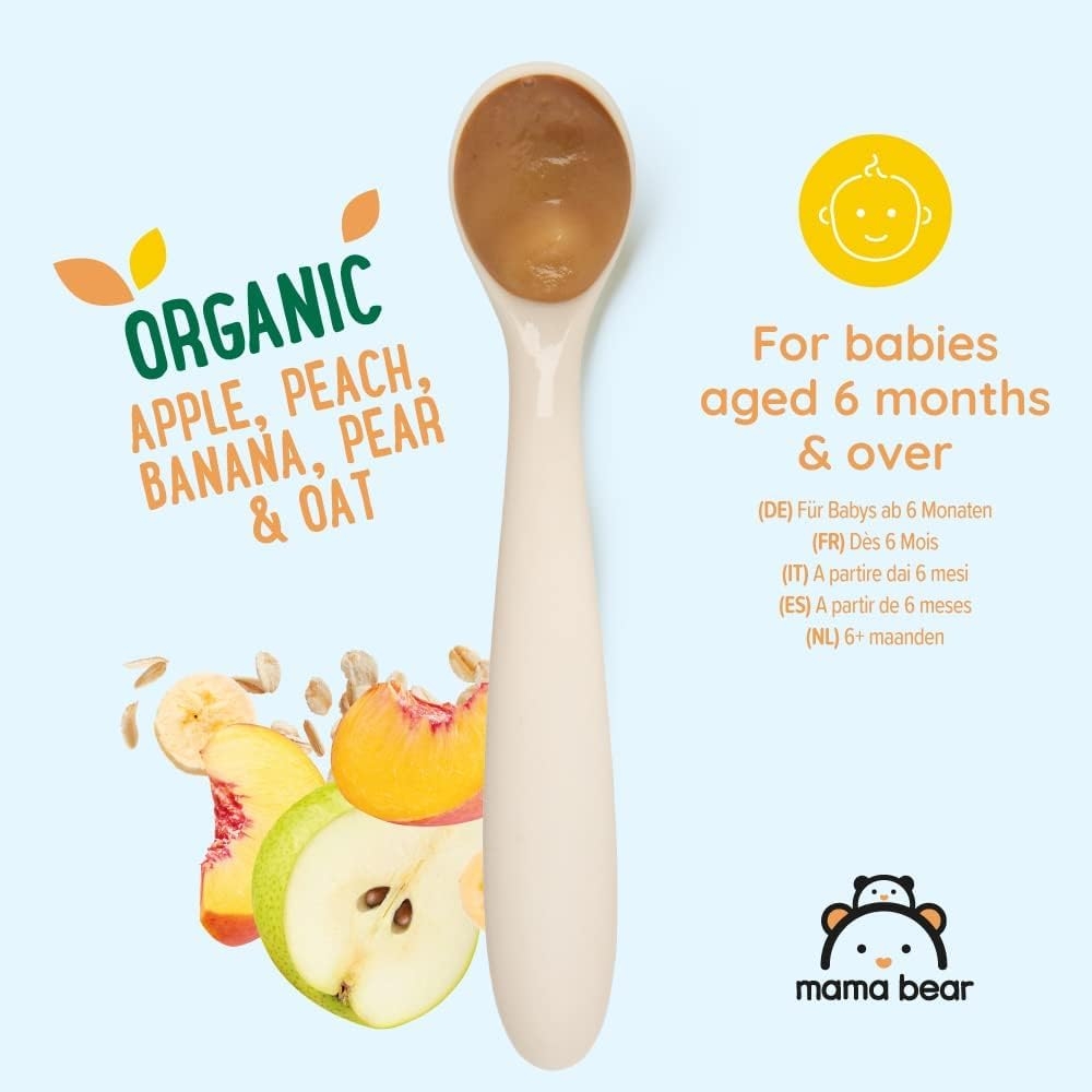 Marchio Amazon - Mama Bear Pouch Purea di mela, banana e fragola biologica, vegetariano, 90g, Confezione da 6 - immagine 32