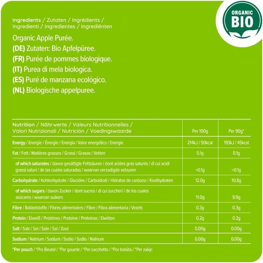 Marchio Amazon - Mama Bear Pouch Purea di mela, banana e fragola biologica, vegetariano, 90g, Confezione da 6 - immagine 34