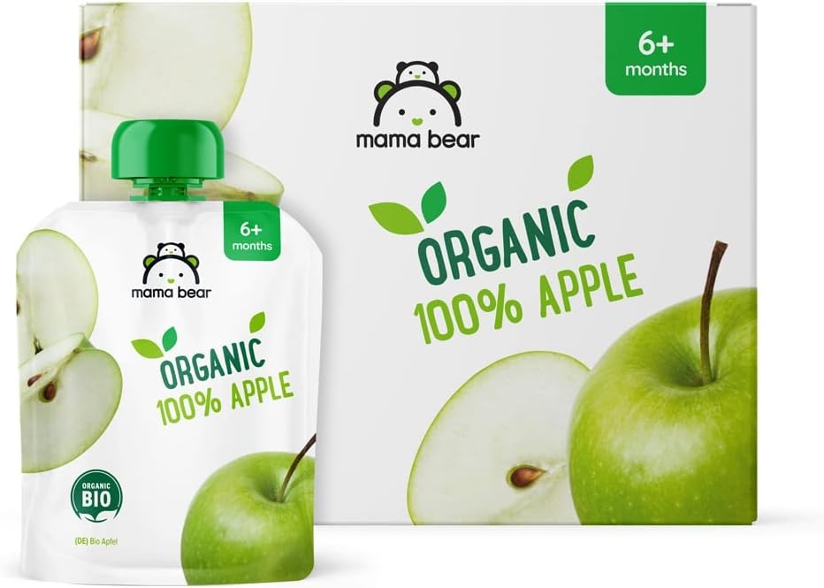 Marchio Amazon - Mama Bear Pouch Purea di mela, banana e fragola biologica, vegetariano, 90g, Confezione da 6 - immagine 37