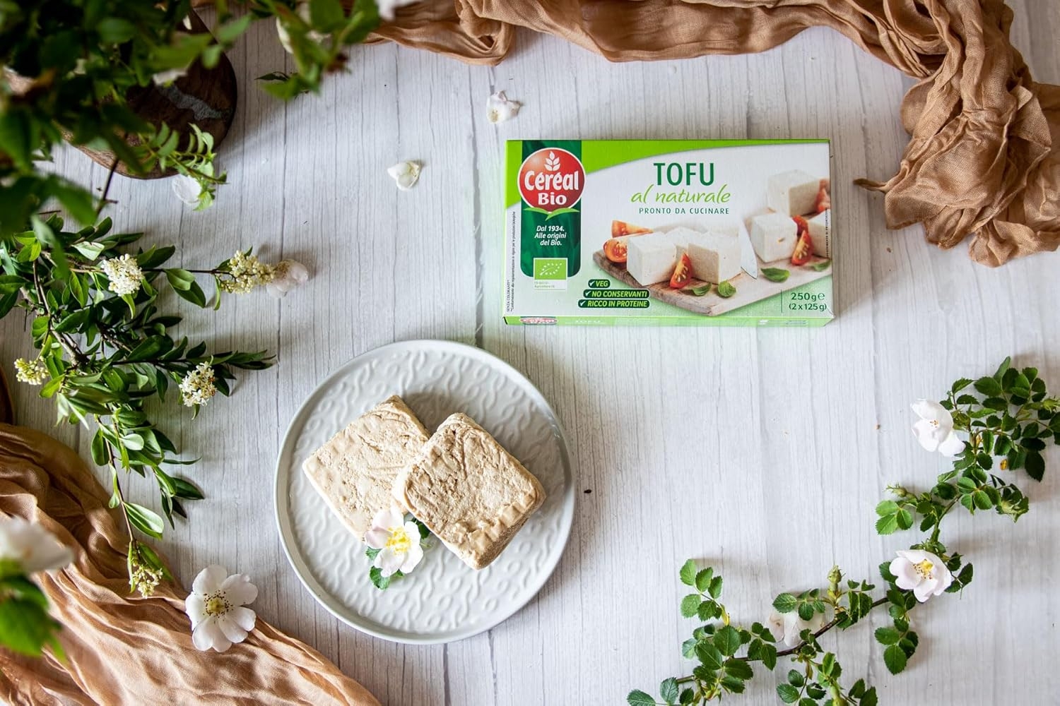 Céréal Bio Tofu Nature Bio al naturale, senza conservanti, ricco in proteine, 2 confezioni da 125g - immagine 3