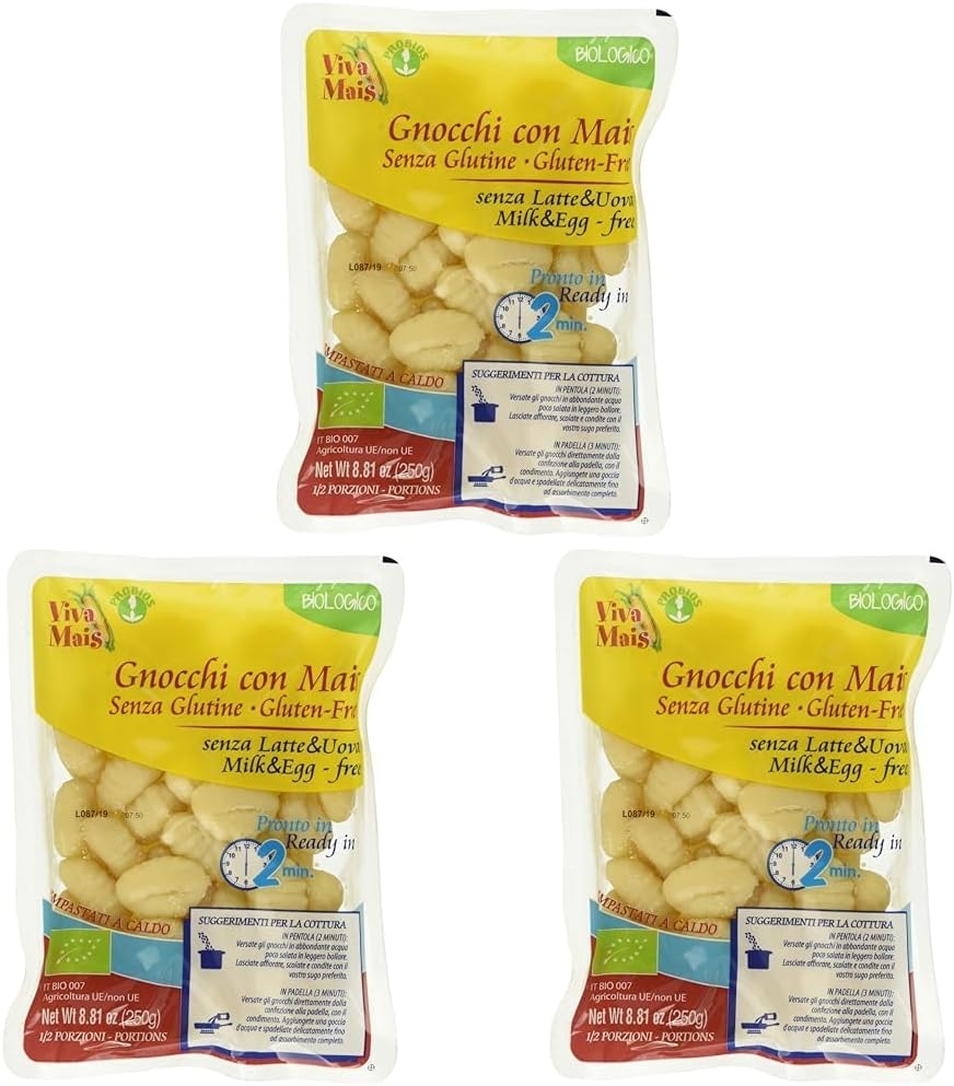 Probios Gnocchi al Mais - Gnocchi senza glutine Biologici - Miscela Mais & Patate Non OGM - 250 g - immagine 10