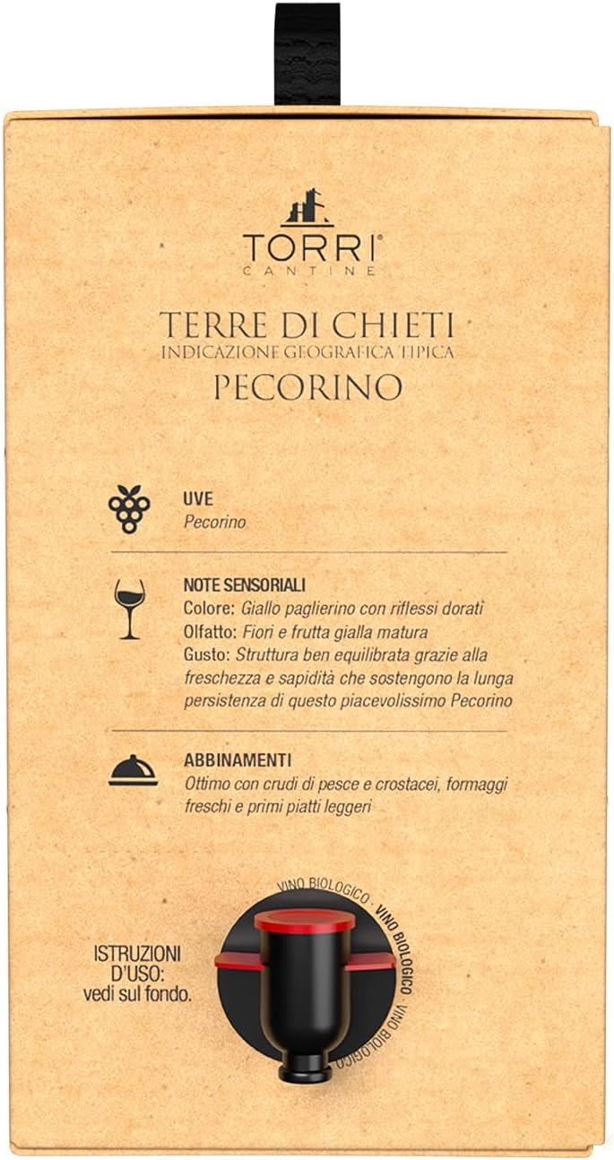 Vino bianco Bag in Box Pecorino IGT Terre di Chieti Biologico 5 Litri - immagine 2
