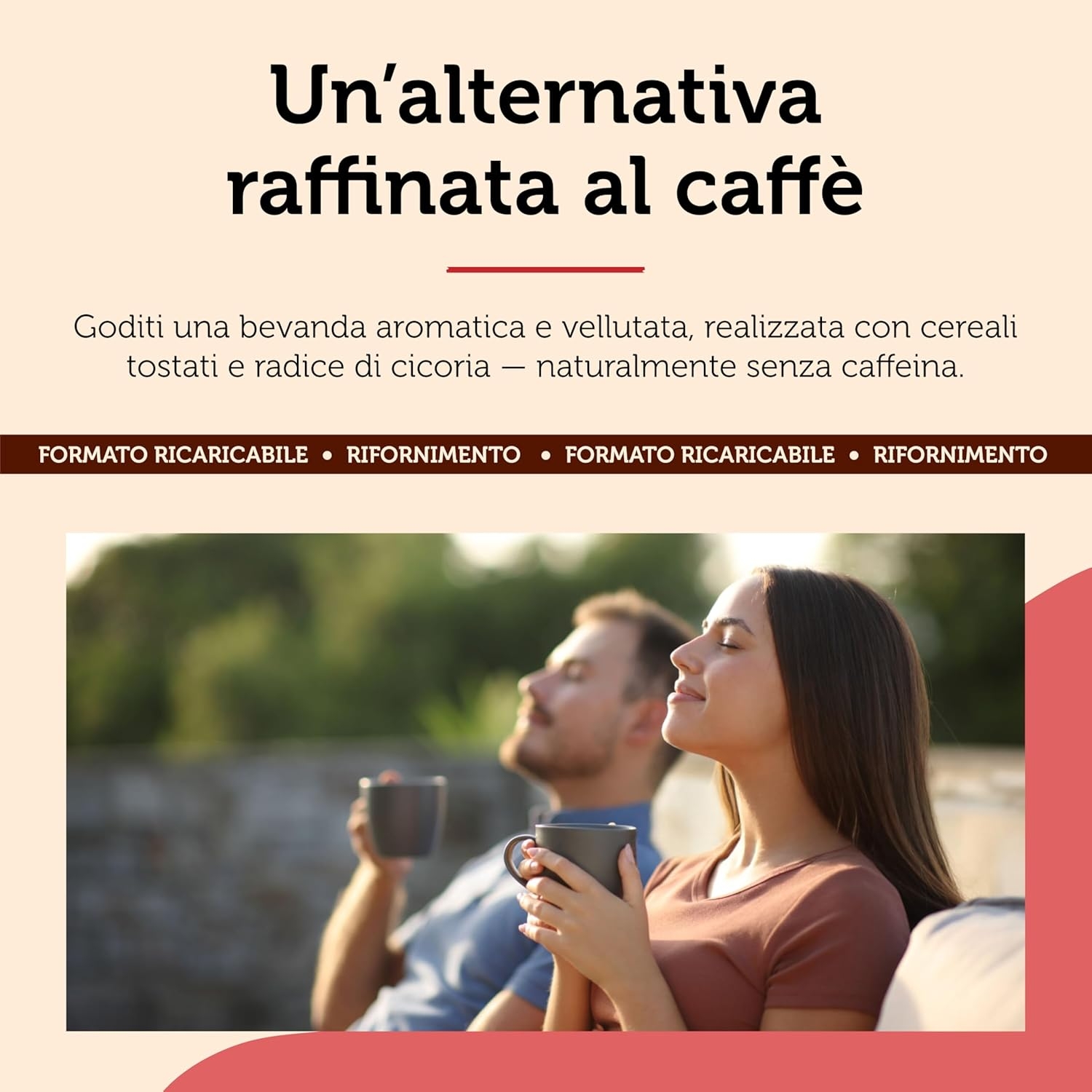 Lima Yannoh Filtro Originale per Moka Biologica - Senza Caffeina Yannoh Originale - Biologico e Adatto ai Vegani - 500g - immagine 2