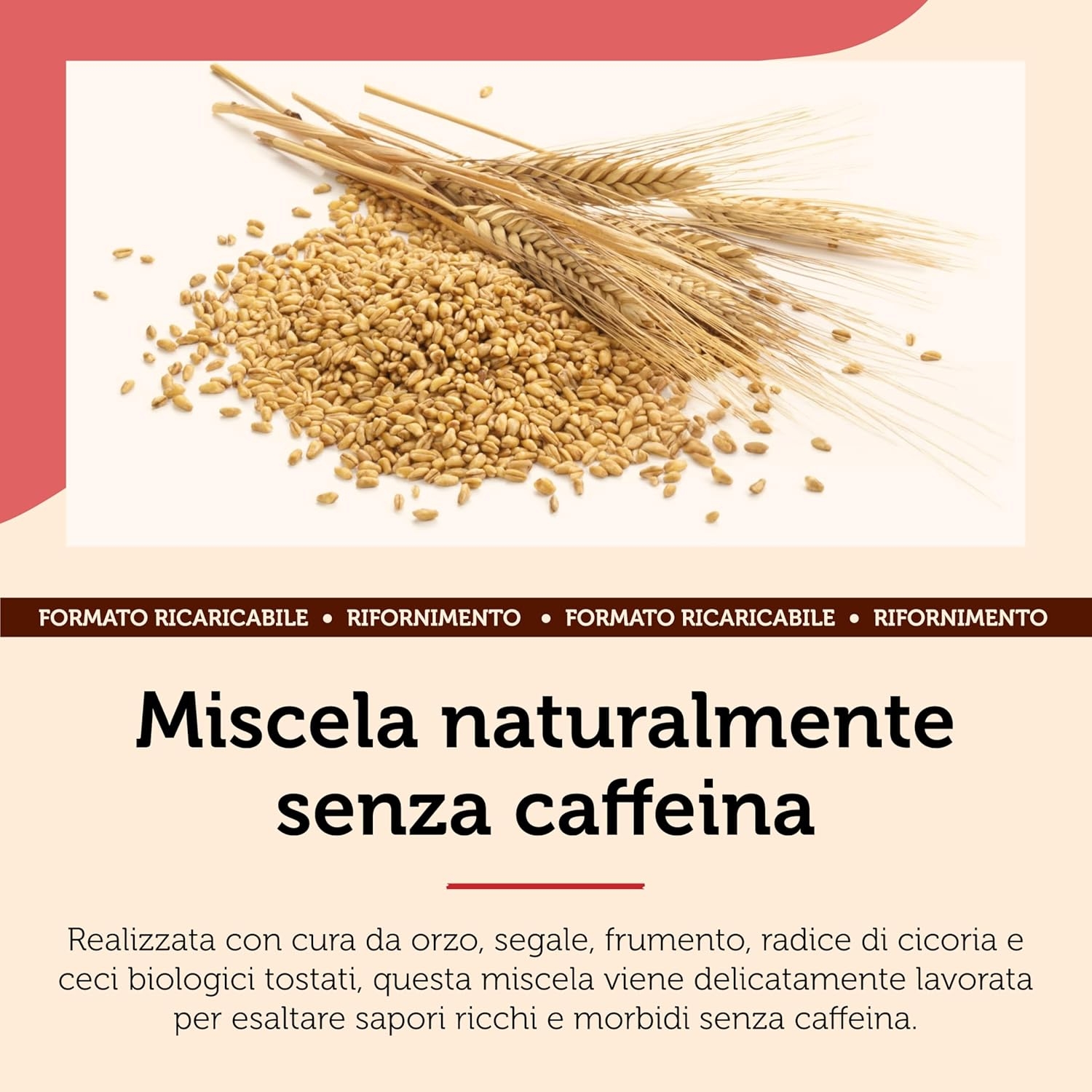 Lima Yannoh Filtro Originale per Moka Biologica - Senza Caffeina Yannoh Originale - Biologico e Adatto ai Vegani - 500g - immagine 4