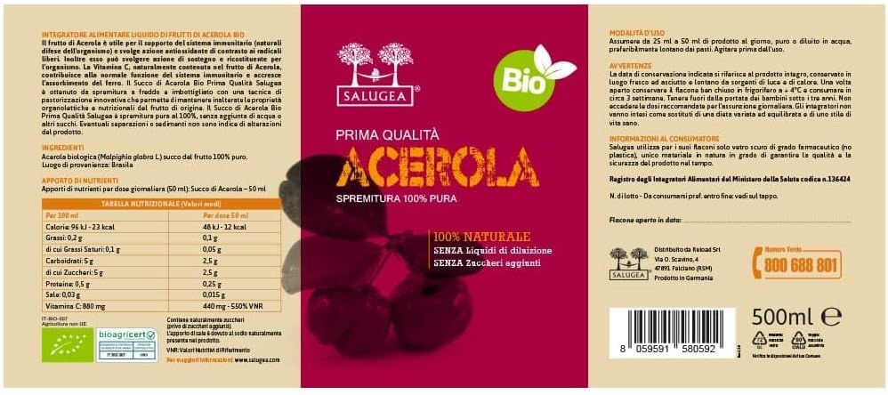 Salugea SUCCO DI NONI BIO - 100% Puro e Naturale - Integratore tonico energizzante - 500 ml - Noni biologico (Morinda citrifolia L.) succo del frutto 100% puro, aumenta l'energia - immagine 15