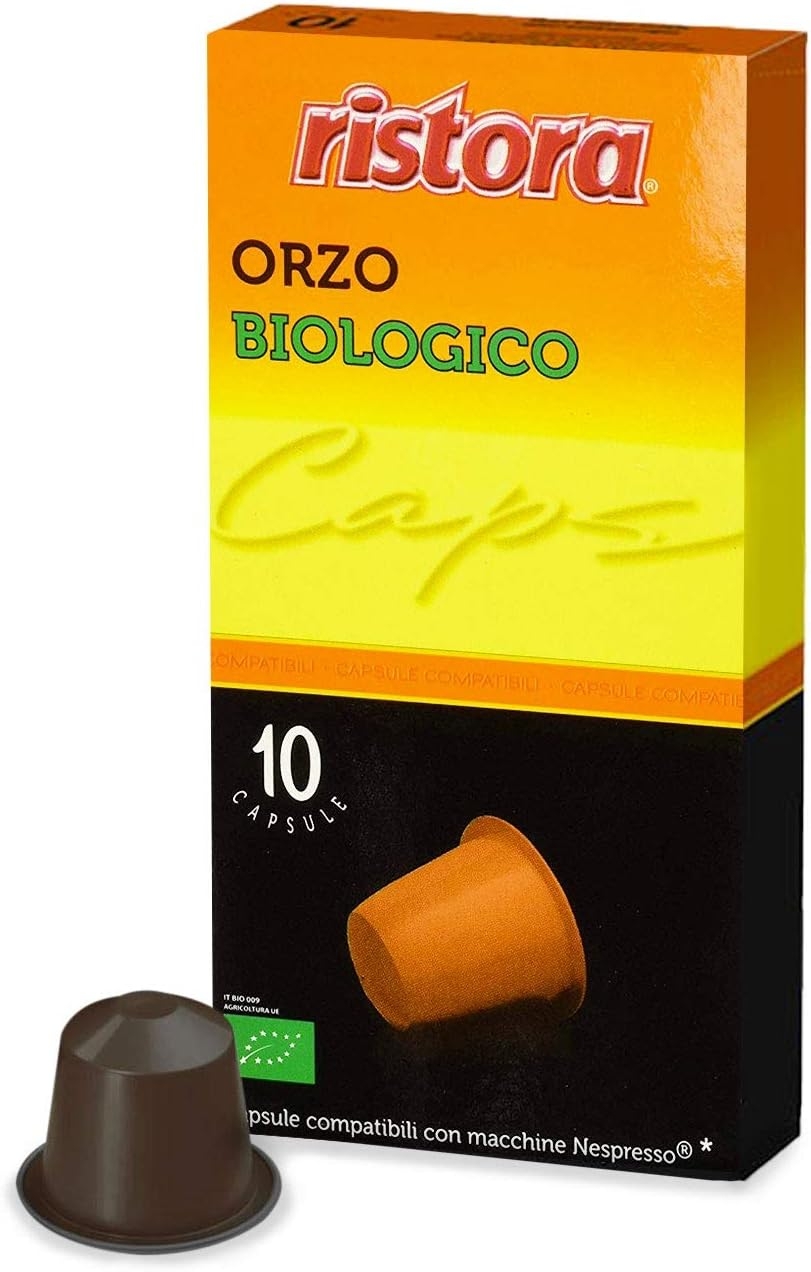 Ristora Orzo Solubile Biologico - 120 Capsule - Compatibili con Nespresso