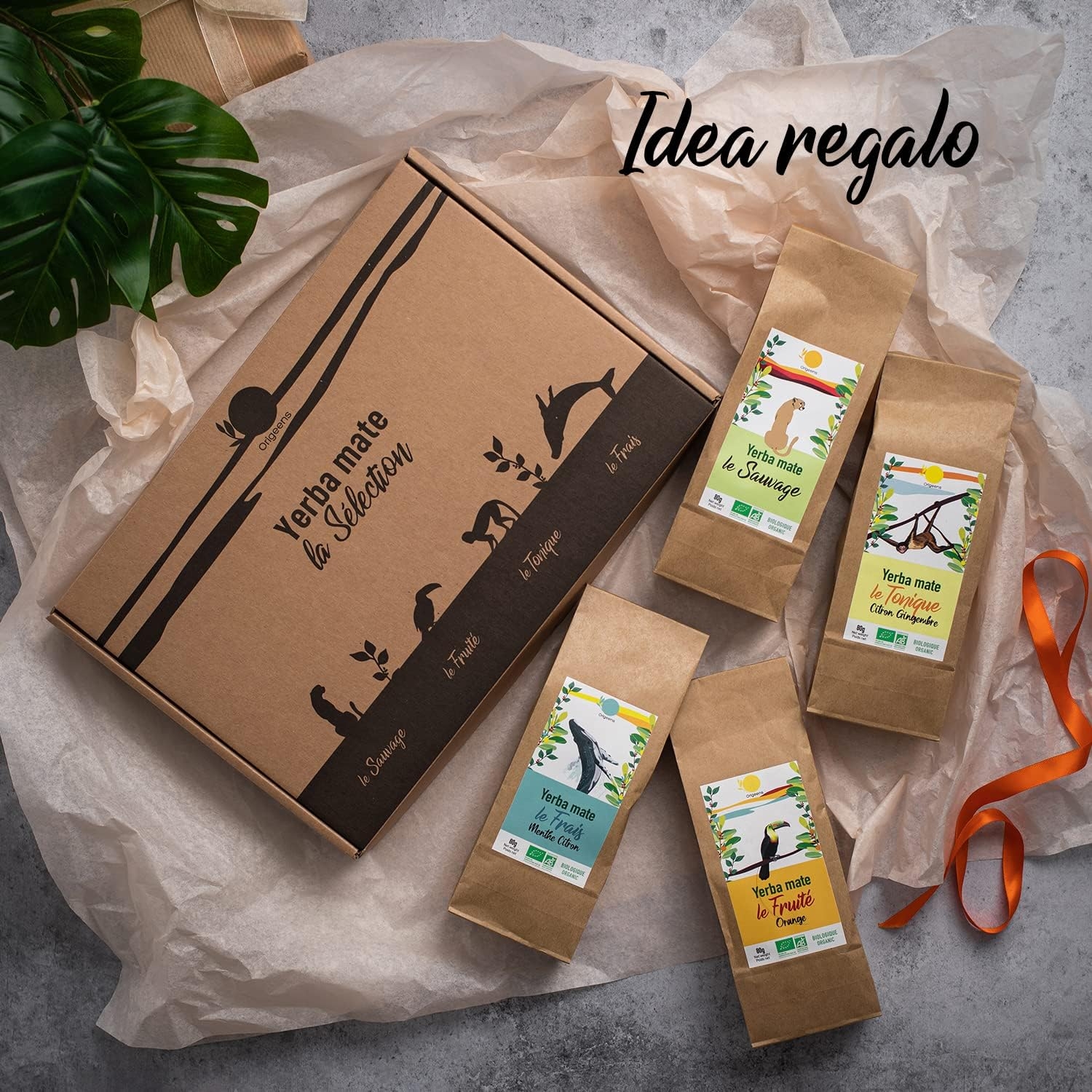 ORIGEENS COFANETTO MATE BIO x4 | La selvaggia - La fruttata - La tonica - La fresca | Yerba mate Bio 4x80gr | Set mate, Idea regalo - immagine 7