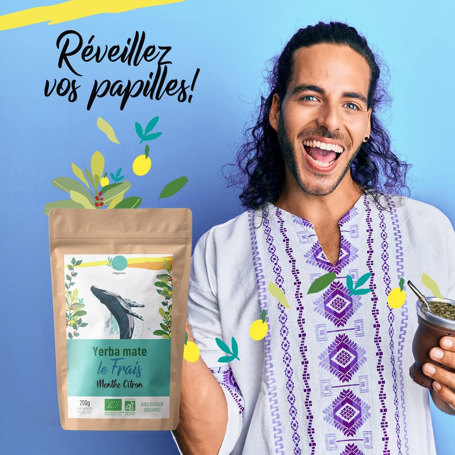 ORIGEENS COFANETTO MATE BIO x4 | La selvaggia - La fruttata - La tonica - La fresca | Yerba mate Bio 4x80gr | Set mate, Idea regalo - immagine 10