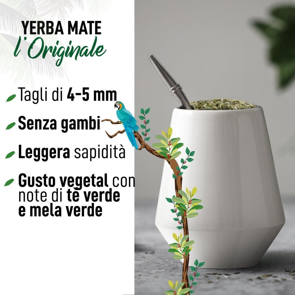 ORIGEENS COFANETTO MATE BIO x4 | La selvaggia - La fruttata - La tonica - La fresca | Yerba mate Bio 4x80gr | Set mate, Idea regalo - immagine 19