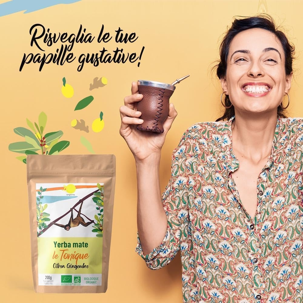 ORIGEENS COFANETTO MATE BIO x4 | La selvaggia - La fruttata - La tonica - La fresca | Yerba mate Bio 4x80gr | Set mate, Idea regalo - immagine 27