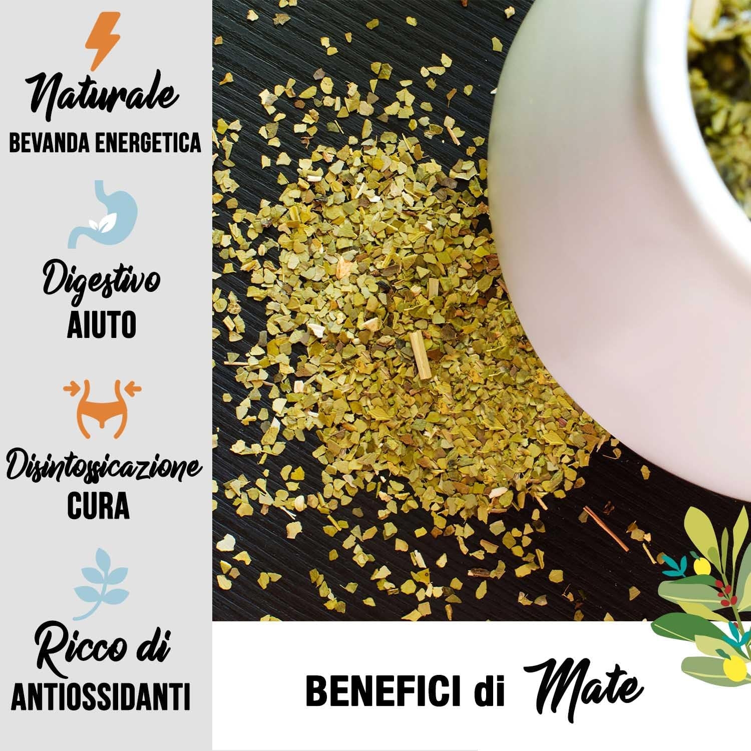 ORIGEENS COFANETTO MATE BIO x4 | La selvaggia - La fruttata - La tonica - La fresca | Yerba mate Bio 4x80gr | Set mate, Idea regalo - immagine 32