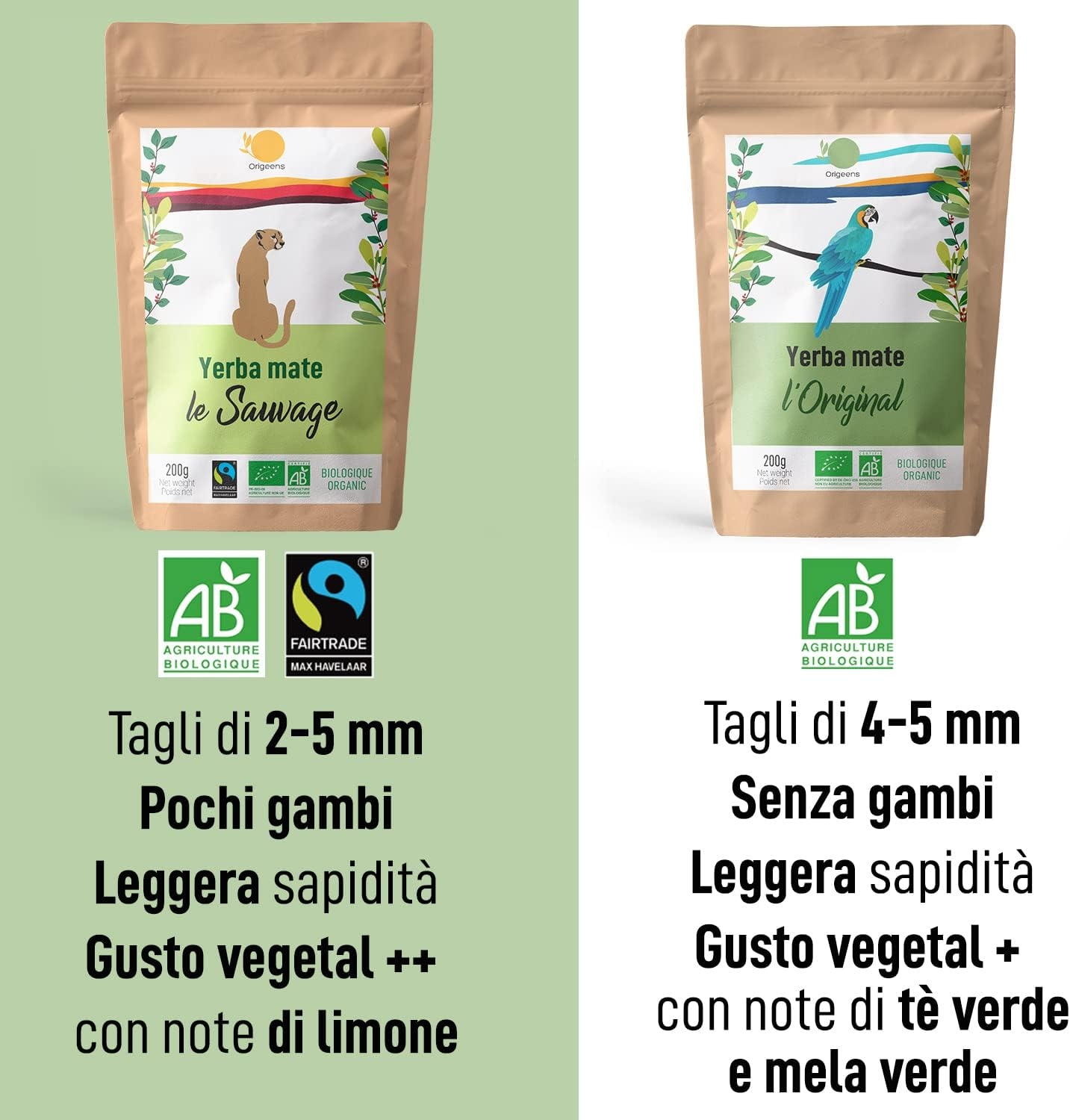 ORIGEENS COFANETTO MATE BIO x4 | La selvaggia - La fruttata - La tonica - La fresca | Yerba mate Bio 4x80gr | Set mate, Idea regalo - immagine 42