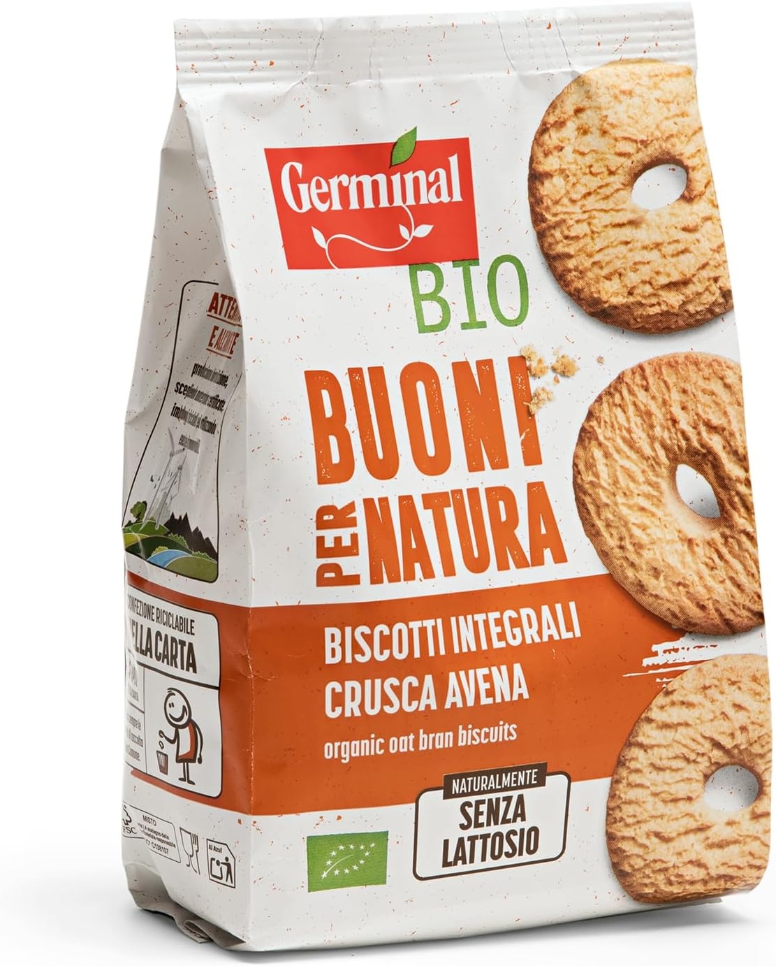 Germinal Bio Biscotti Crusca Avena - 250 gr