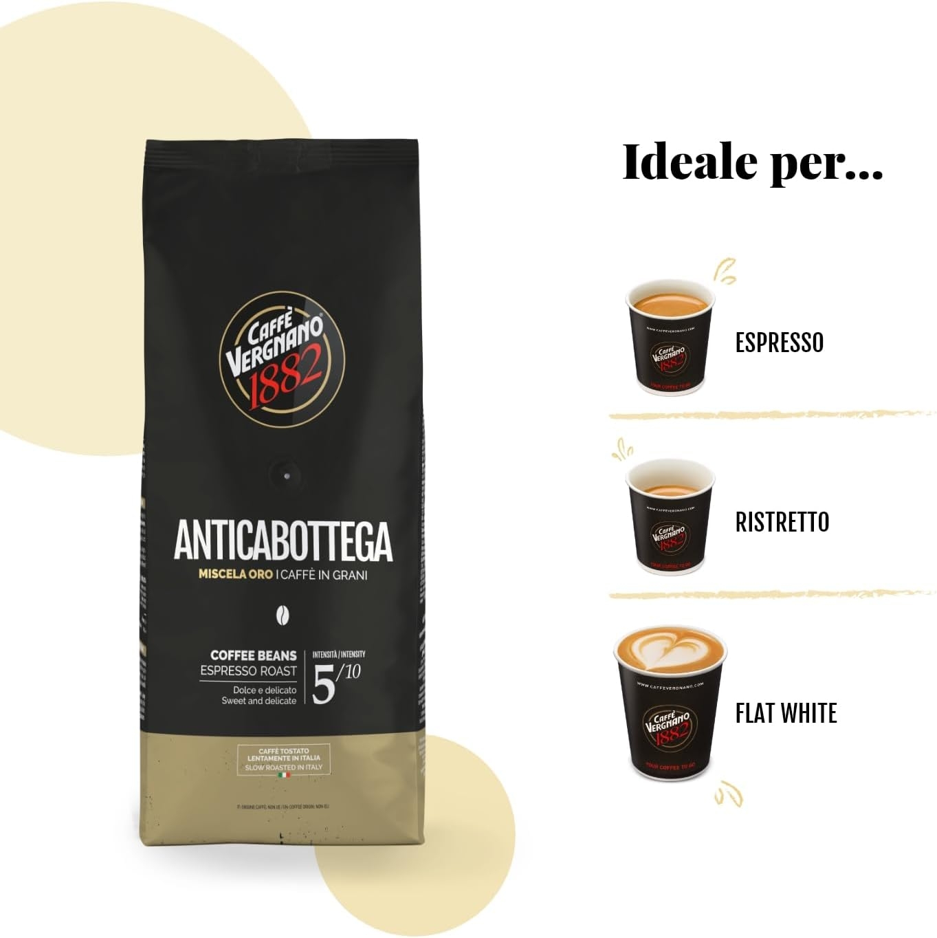 Caffè Vergnano 1882 Caffè in Grani 100% Arabica Bio- 1 confezione da 1 Kg - immagine 22