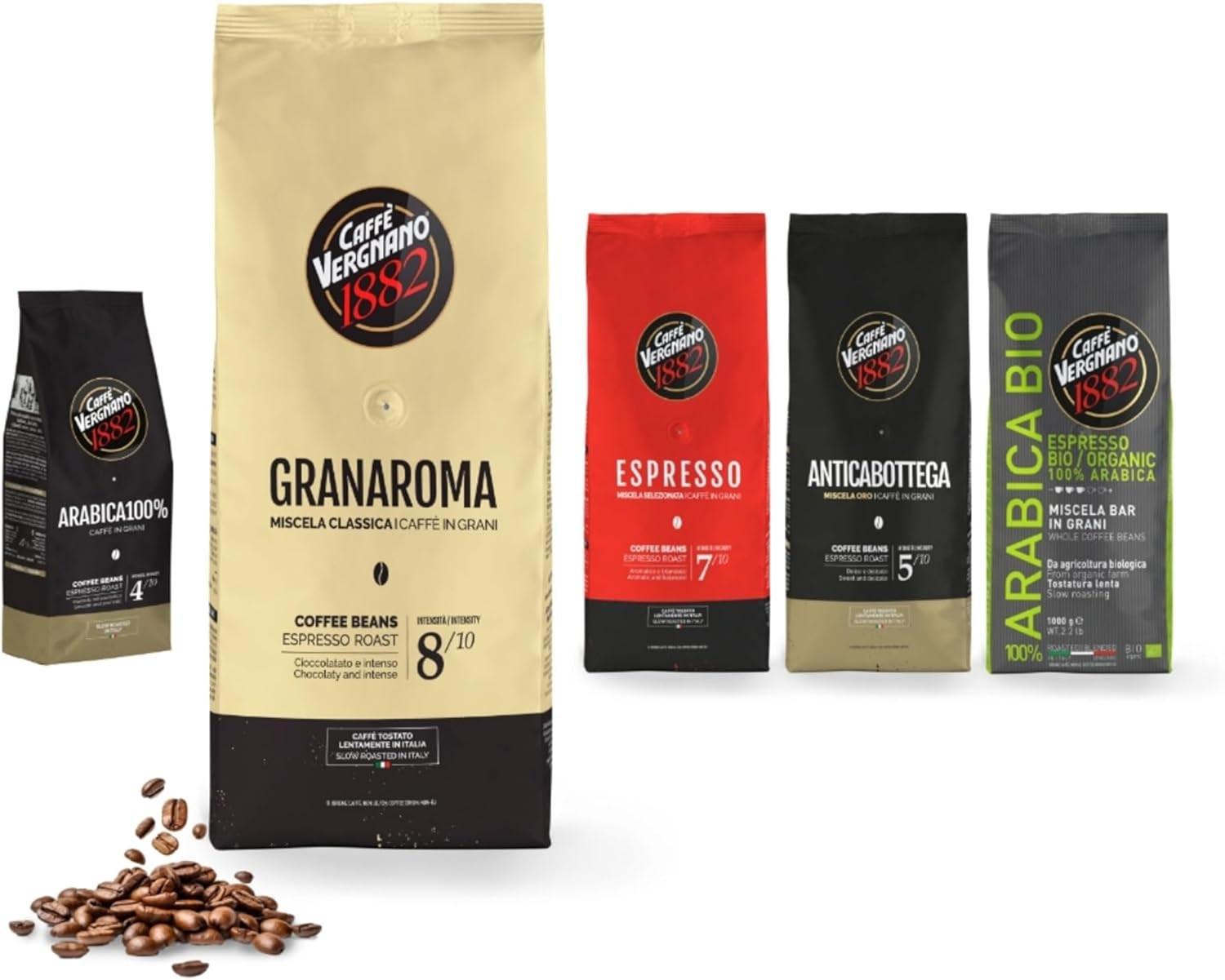 Caffè Vergnano 1882 Caffè in Grani 100% Arabica Bio- 1 confezione da 1 Kg - immagine 25