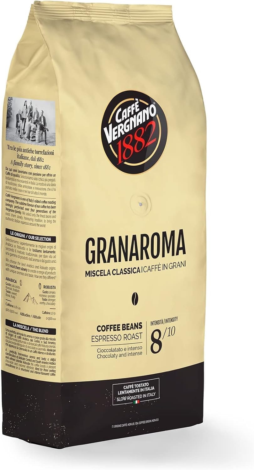 Caffè Vergnano 1882 Caffè in Grani 100% Arabica Bio- 1 confezione da 1 Kg - immagine 36