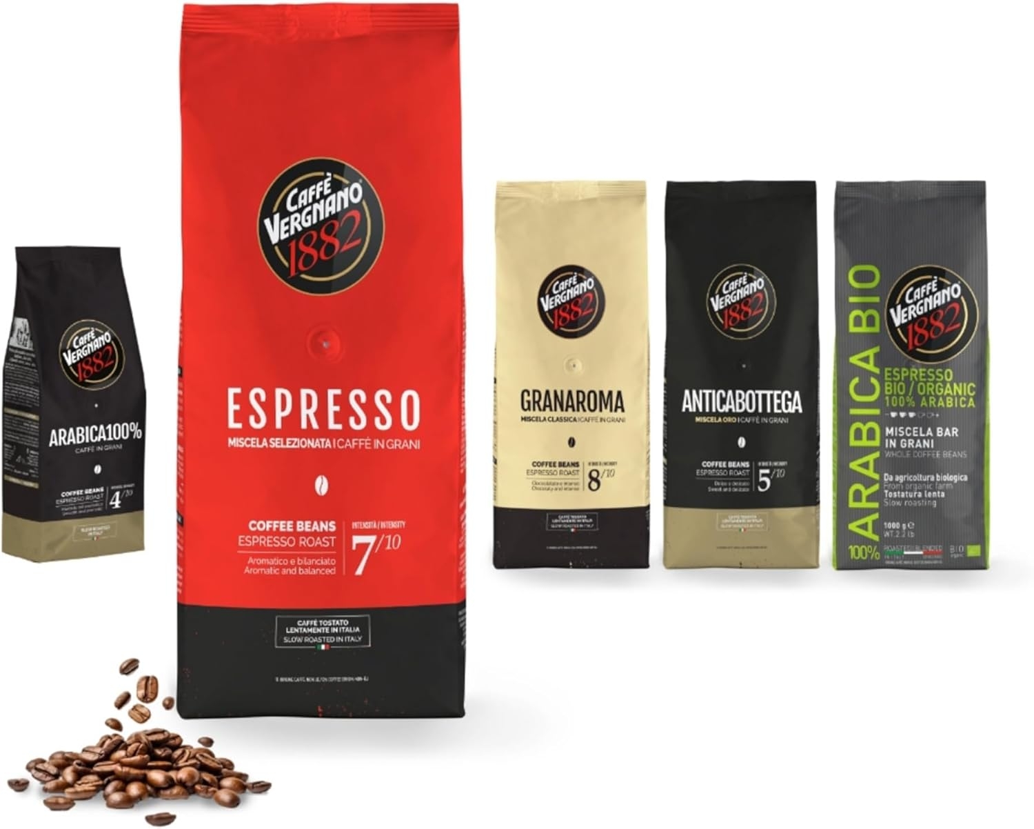 Caffè Vergnano 1882 Caffè in Grani 100% Arabica Bio- 1 confezione da 1 Kg - immagine 49