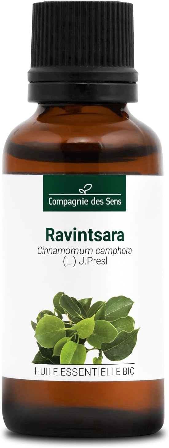 RAVINTSARA BIO - 30mL - Olio Essenziale di Qualità Premium - 100% Puro, Naturale, Integrale - Supporto al Sistema Immunitario