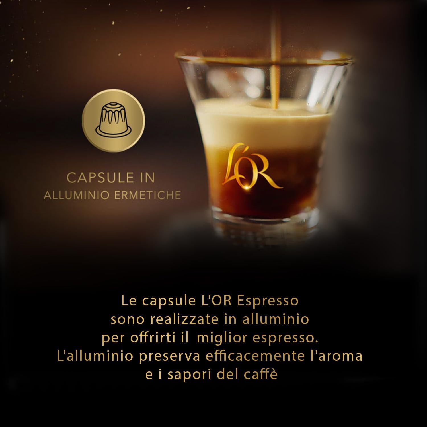 L'Or - Capsule Caffè Espresso Bio Organic - 100 Capsule in Alluminio - Intensità 9 - Compatibili con Macchine Nespresso - 10 Confezioni da 10 Capsule - immagine 4