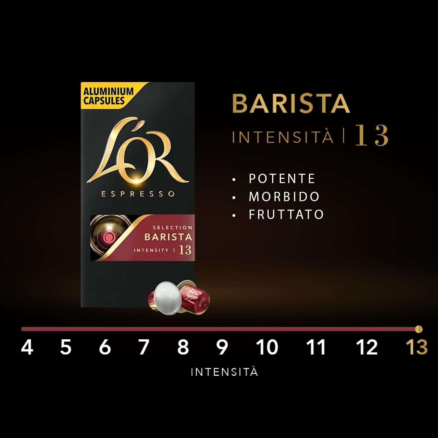 L'Or - Capsule Caffè Espresso Bio Organic - 100 Capsule in Alluminio - Intensità 9 - Compatibili con Macchine Nespresso - 10 Confezioni da 10 Capsule - immagine 16