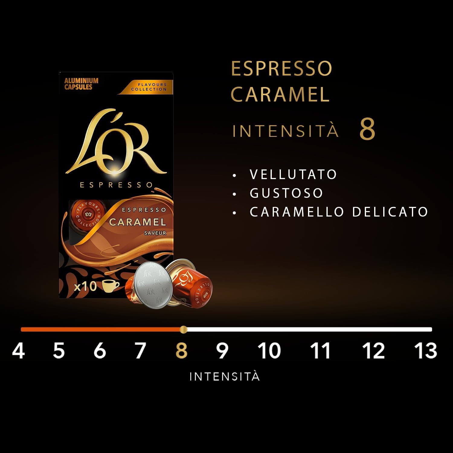 L'Or - Capsule Caffè Espresso Bio Organic - 100 Capsule in Alluminio - Intensità 9 - Compatibili con Macchine Nespresso - 10 Confezioni da 10 Capsule - immagine 21