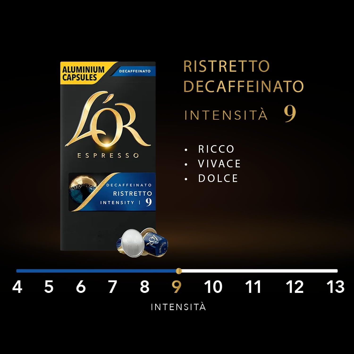 L'Or - Capsule Caffè Espresso Bio Organic - 100 Capsule in Alluminio - Intensità 9 - Compatibili con Macchine Nespresso - 10 Confezioni da 10 Capsule - immagine 34