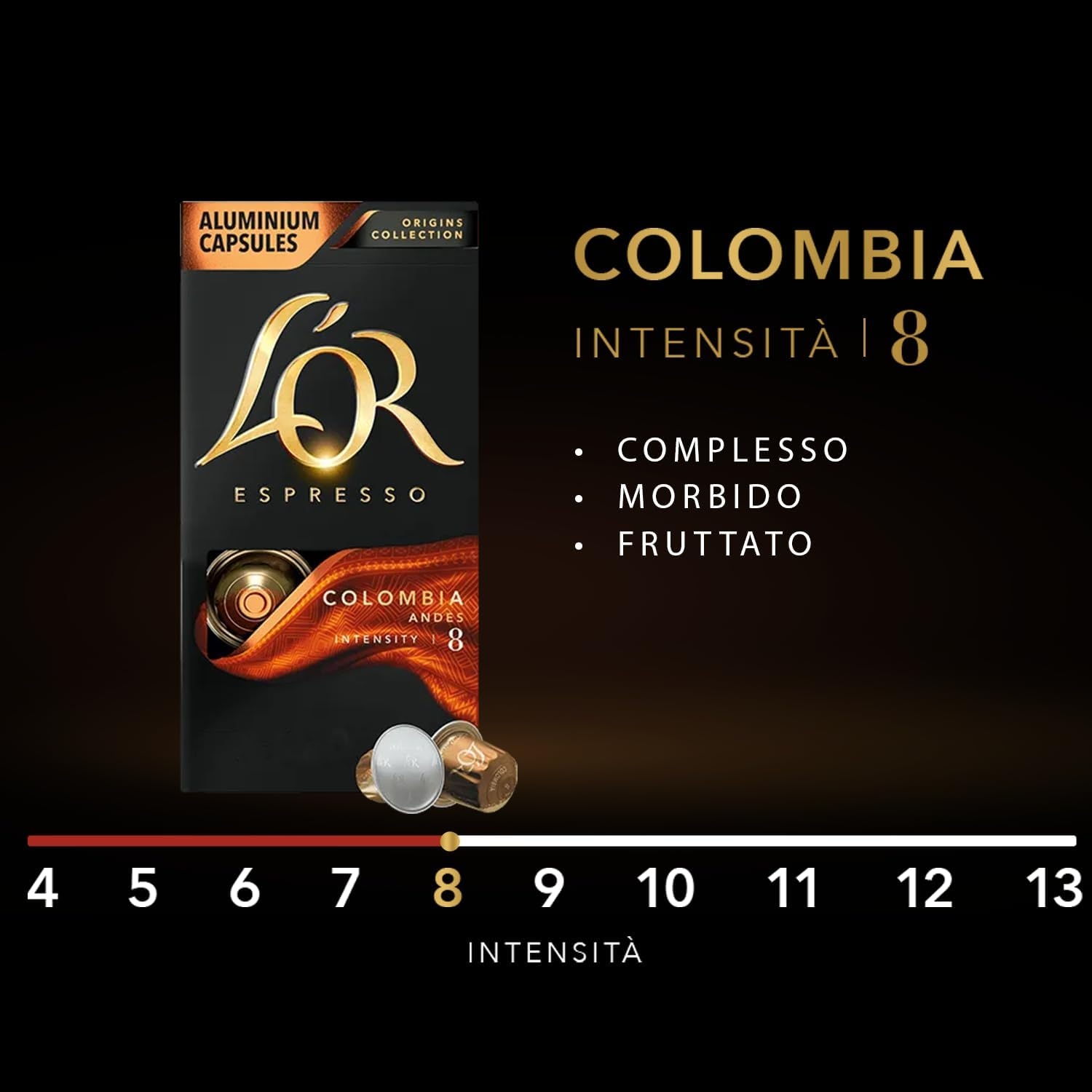 L'Or - Capsule Caffè Espresso Bio Organic - 100 Capsule in Alluminio - Intensità 9 - Compatibili con Macchine Nespresso - 10 Confezioni da 10 Capsule - immagine 52