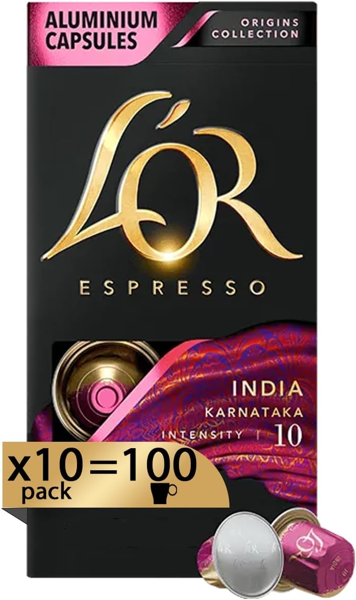 L'Or - Capsule Caffè Espresso Bio Organic - 100 Capsule in Alluminio - Intensità 9 - Compatibili con Macchine Nespresso - 10 Confezioni da 10 Capsule - immagine 55