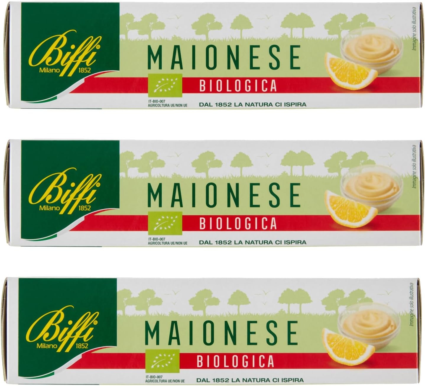 Biffi - Maionese Biologica in tubetto - Multipack - 3 tubetti da 150 ml