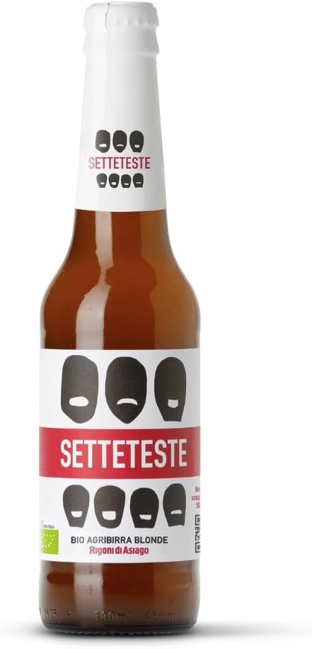Rigoni di Asiago Setteteste Birra Artigianale Biologica Blonde Ale Non Filtrata Di Puro Malto Gradazione Alcolica 5% in bottiglia da 33 Cl (6) - immagine 2