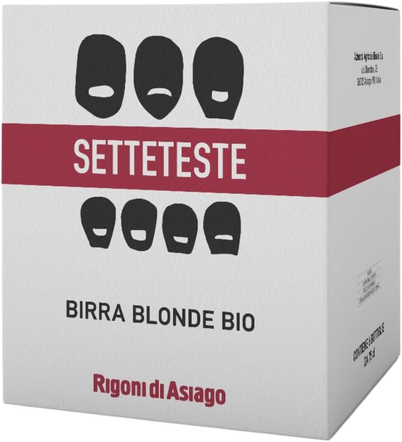 Rigoni di Asiago Setteteste Birra Artigianale Biologica Blonde Ale Non Filtrata Di Puro Malto Gradazione Alcolica 5% in bottiglia da 33 Cl (6) - immagine 3
