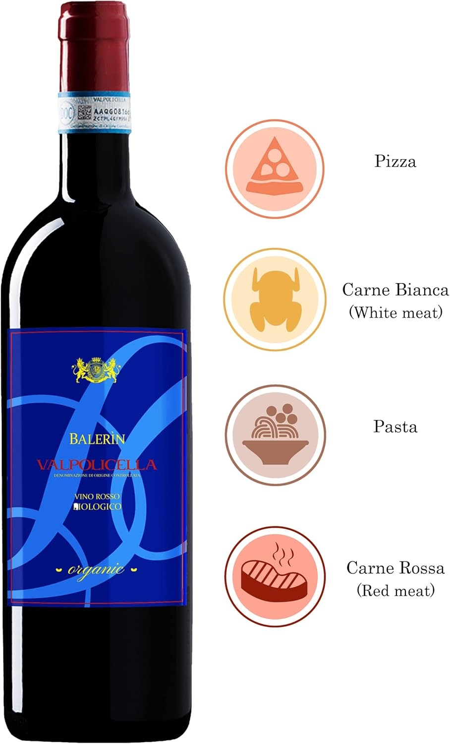 Balerìn Valpolicella 2019-90 punti James Suckling - Vino Veneto Rosso Biologico - DOC - 0.75L (3 Bottiglie) - immagine 5