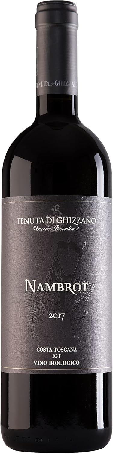 Tenuta di Ghizzano - Nambrot - Vino Rosso Biologico Costa Toscana IGT - Pluripremiato Vino Dedicato al Cavaliere Franco Nambrot di Carlo Magno - Bottiglia 0,75 Litri