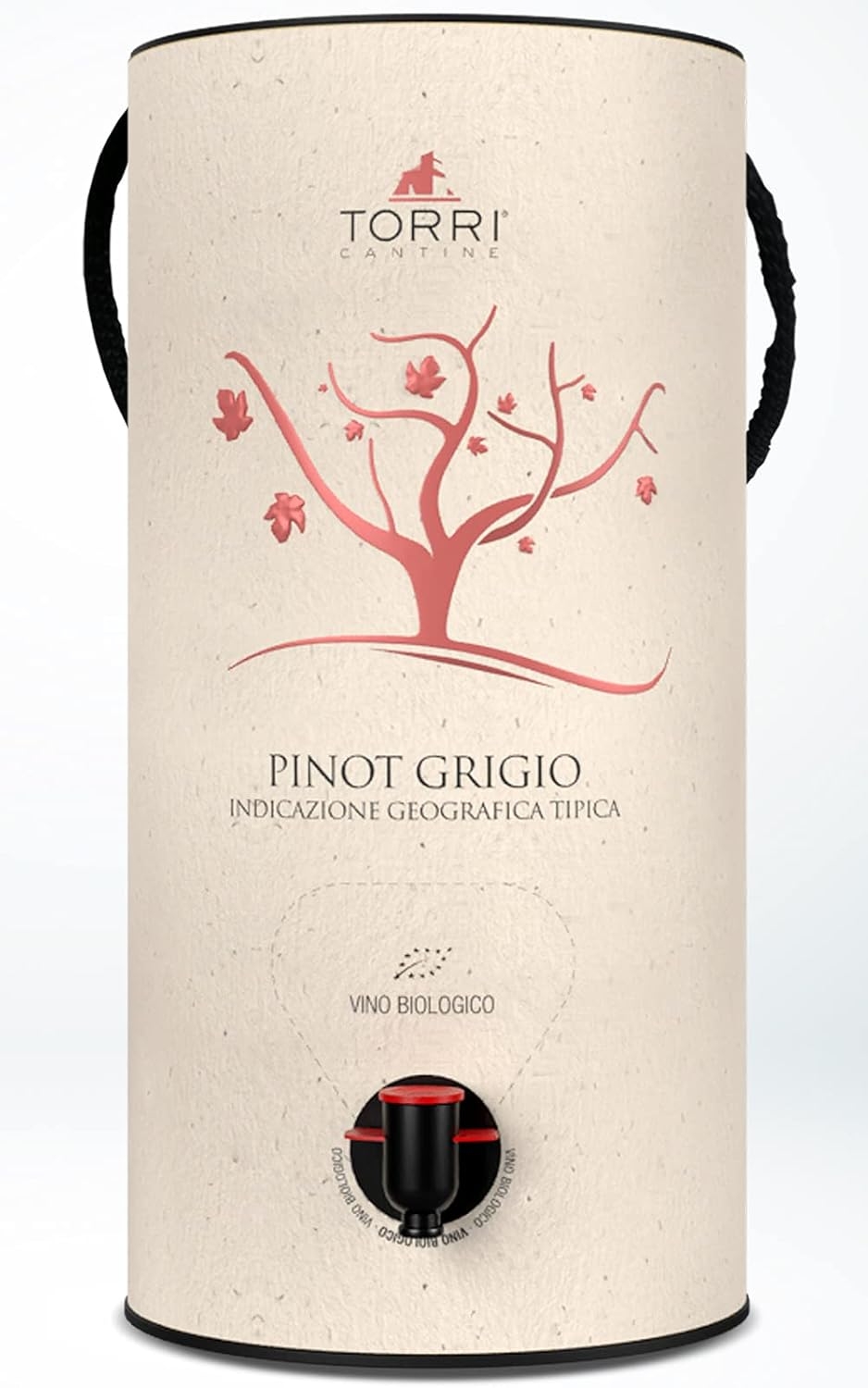 Vino bianco Bag In Tube Pinot Grigio IGT Terre di Chieti Biologico 3 Litri