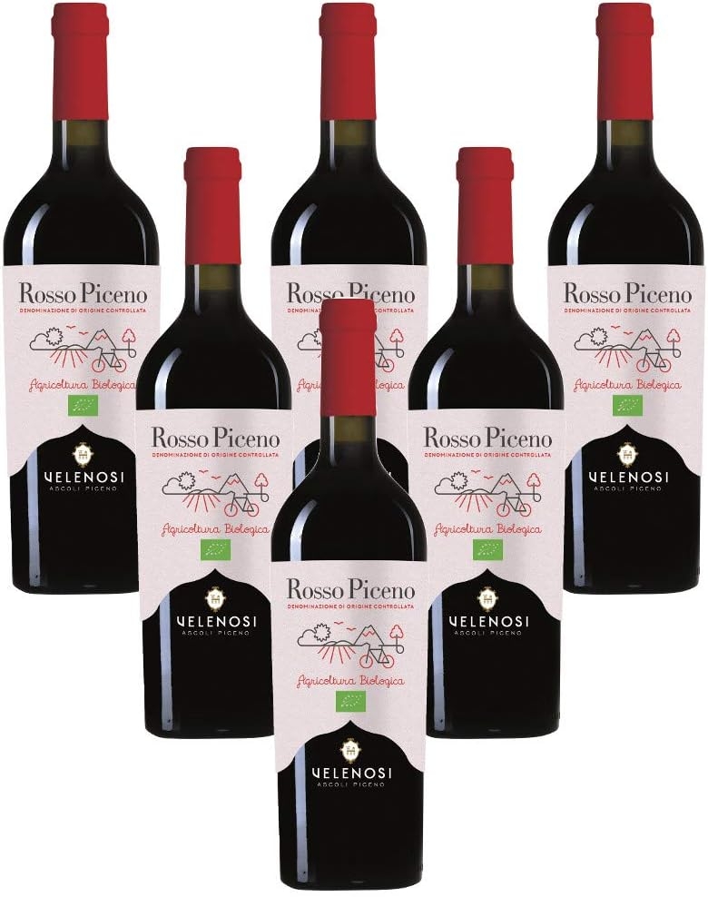 Rosso Piceno DOC vino biologico Velenosi (6 bottiglie 75 cl.)