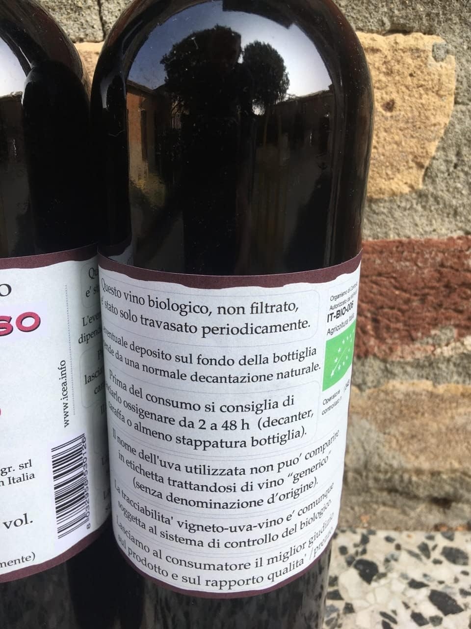 6 x 0,75 lt - Goccio Rosso 1 - Vino rosso bio senza solfiti aggiunti - vegano - non filtrato - dal produttore al consumatore - immagine 2