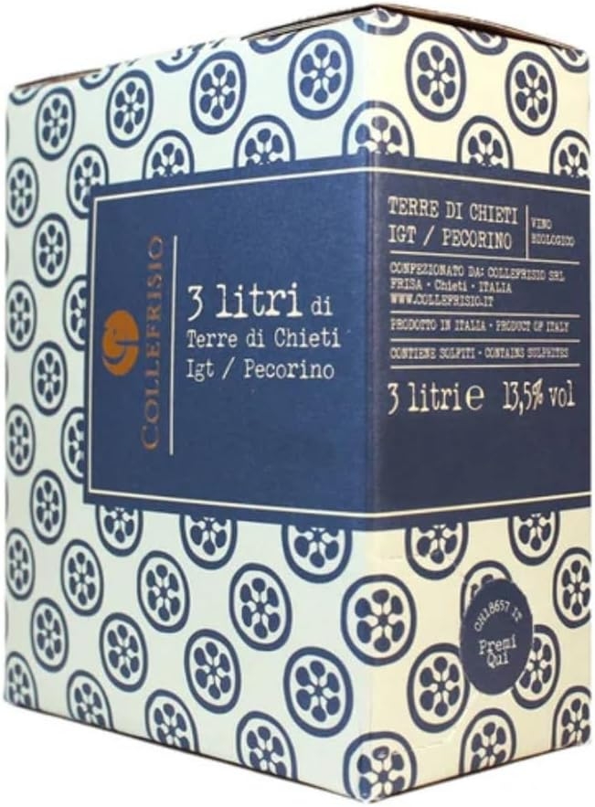 Bag In Box Pecorino Terre Chieti IGT Vino Bianco 3 Litri Biologico COLLEFRISIO