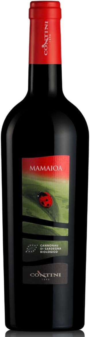 Slow Sardinia - Cannonau di Sardegna DOC Biologico, Profumo di Frutti Rossi e Tocchi Balsamici, Versatile con Formaggi e Carne, 1 Bottiglia 75cl, Vino Rosso Sardo