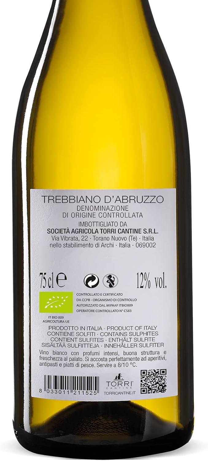 Vino bianco Torri Cantine 420 Trebbiano d'Abruzzo DOC Biologico - immagine 3