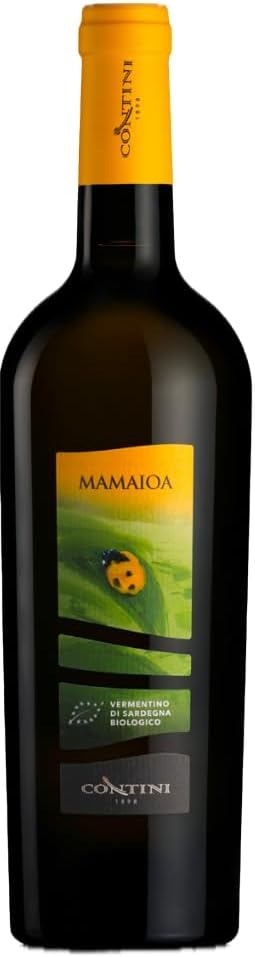 Slow Sardinia - Vino Bianco Vermentino di Sardegna DOC Biologico - Note di Fiori Gialli e Frutta Matura - Ideale per Pesce e Terra - Set 6 Bottiglie 75cl - Vini Bianchi Fermi