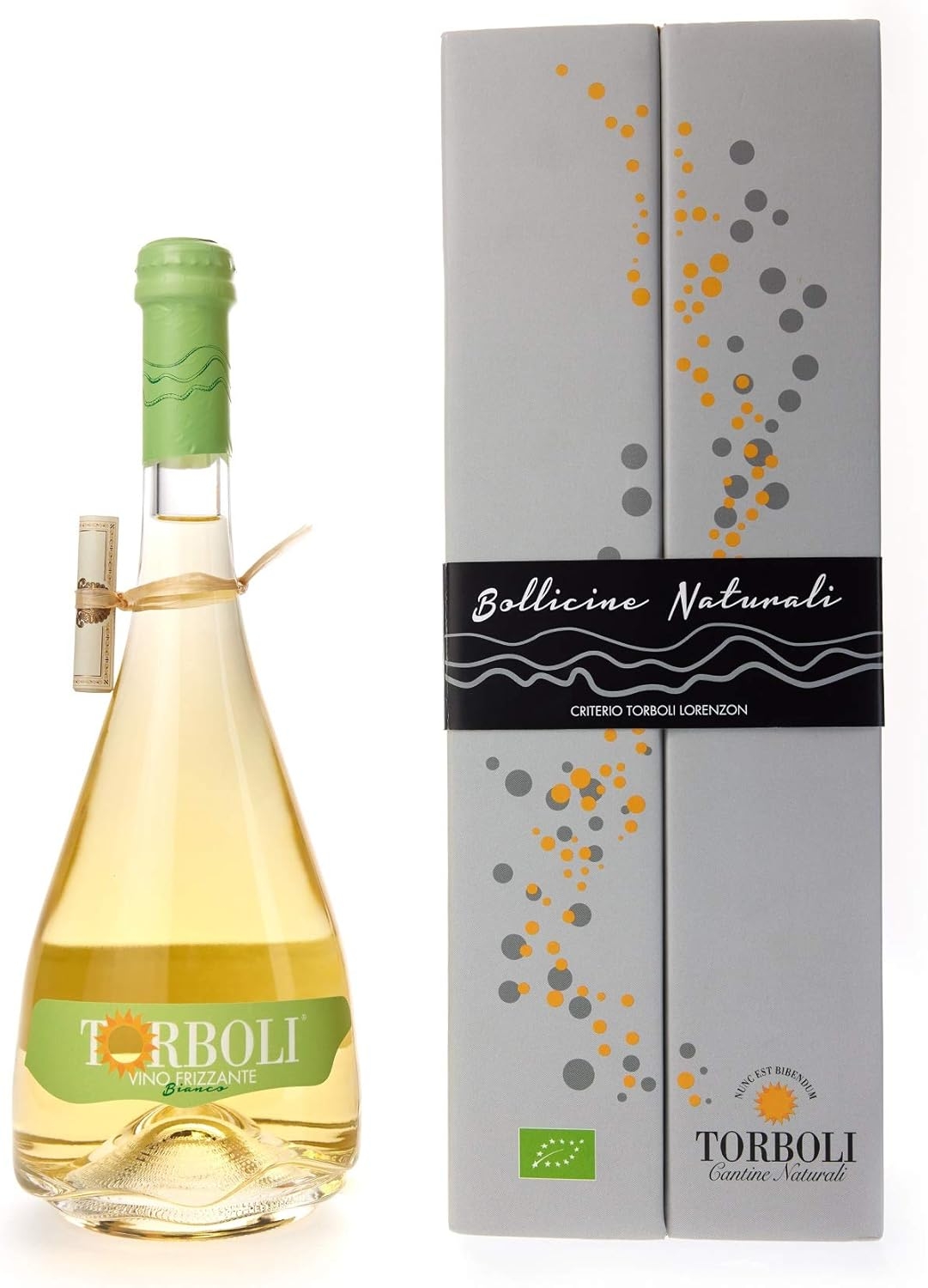 Bottiglia 0,75 lt. Vino Frizzante Bianco Biologico e Senza Solfiti - Torboli - Annata 2020 - BIO - Con scatola - immagine 2