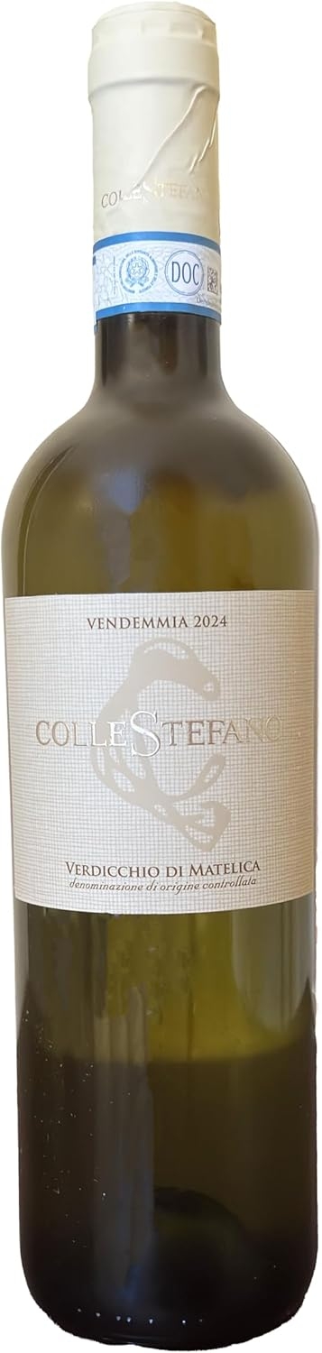 Collestefano Verdicchio di Matelica DOC Biologico 2024 - Vino Bianco Marche - 6 bottiglie da 750ml - 13,5% Vol